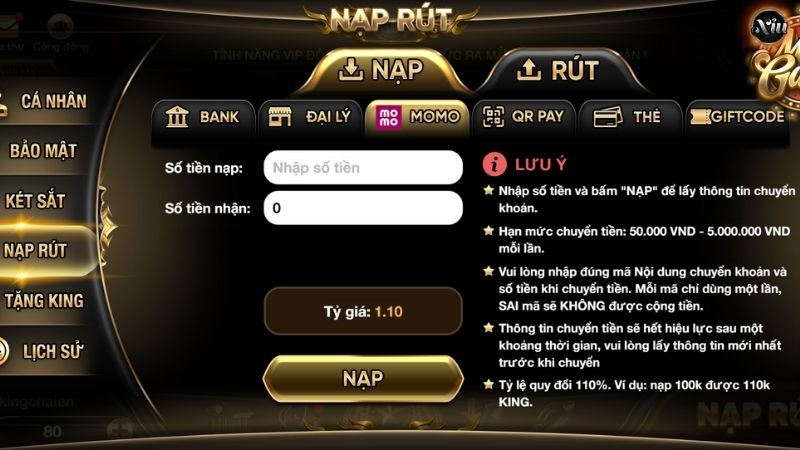 Game bài đổi thưởng có hỗ trợ ví điện tử không