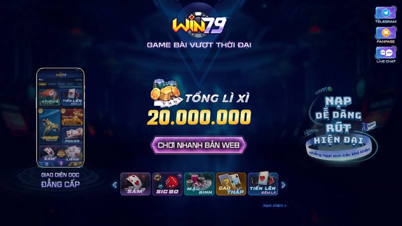 game bài đổi thưởng nào uy tín nhất hiện nay - Win79