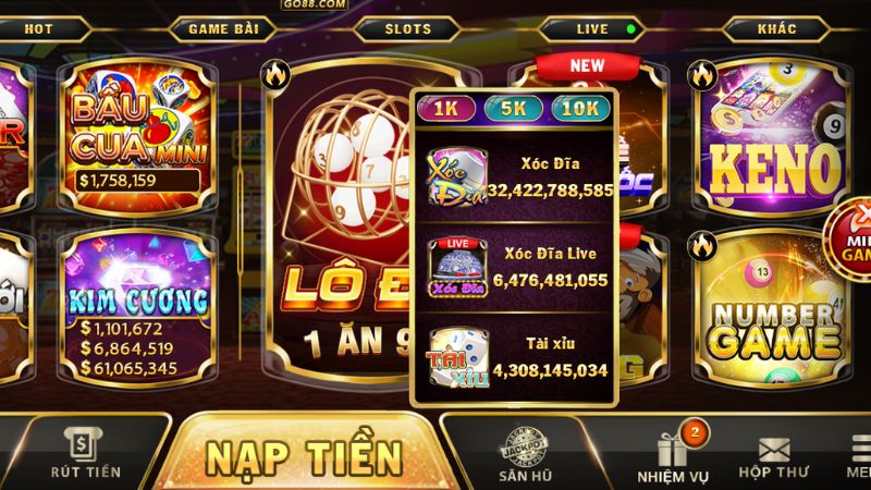 Chơi game đổi thưởng Go88