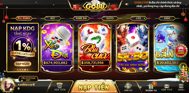 game bài đổi thưởng Go88