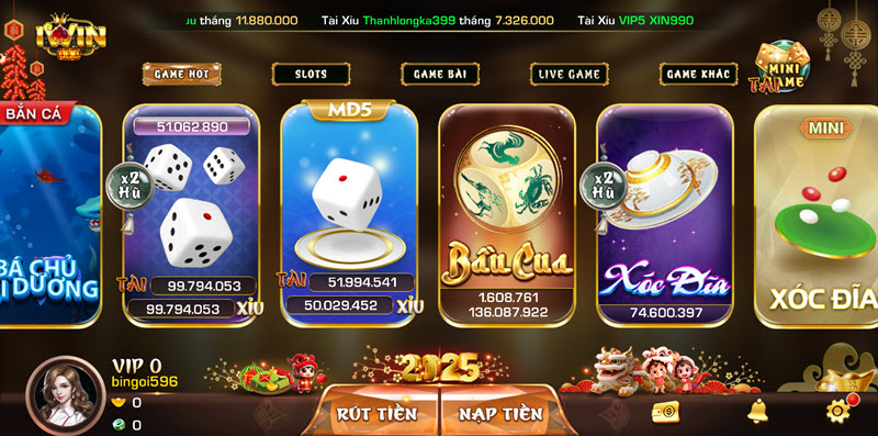 game bài đổi thưởng iwin