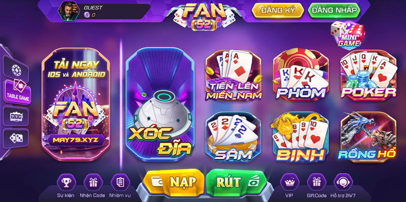 game bài đổi thưởng Fan52