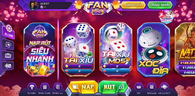 game Tài Xỉu tại Fan52